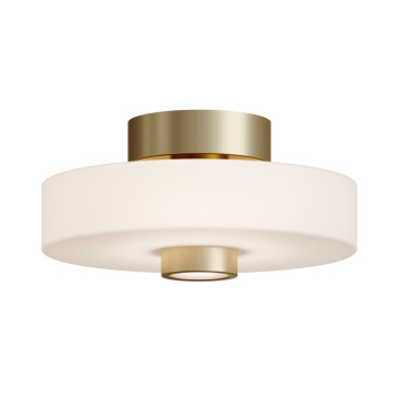AFX Sydney 13" LED Semi-Flush Mount - 29W - CCT Selectable - 120-277V - Light Antique Brass