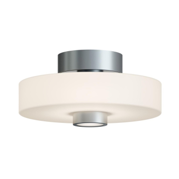 AFX Sydney 13" LED Semi-Flush Mount - 29W - CCT Selectable - 120-277V - Satin Nickel