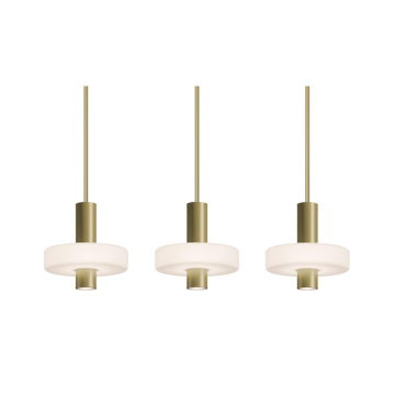 AFX Sydney 3-Light LED Linear Pendant - 63W - CCT Selectable - 120V - Light Antique Brass