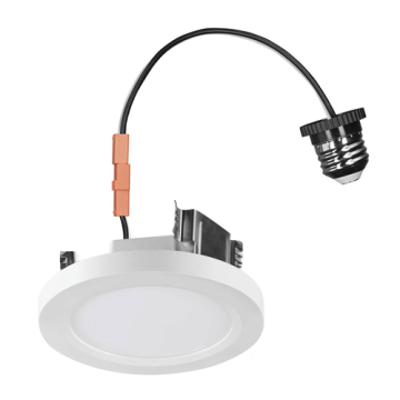 Sylvania 4" TruWave Slim Selectable LED Downlight - CCT Selectable - 550 Lumens - E26 Adaptor or Hardwire - 120V