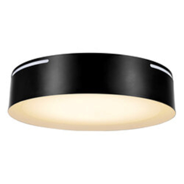 Sylvania 13" Round LED Flush Mount - CCT Selectable - Night Light - 120V - Black / White
