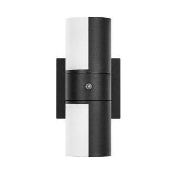 Sylvania Wall Mount Lantern Dual Light LED Wall Sconce - CCT Selectable - 720 Lumens - Photocell - 120V - Black