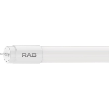 RAB 48" 15W T8 LED - Ballast Compatible - 3000K - 2,200 Lumens