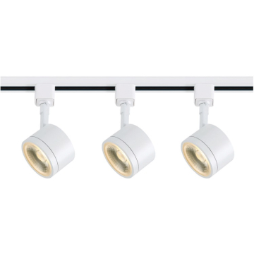 SATCO|NUVO 3-Head 48" LED Track Lighting Kit - 12W - 3000K - 36° Beam - Round - White