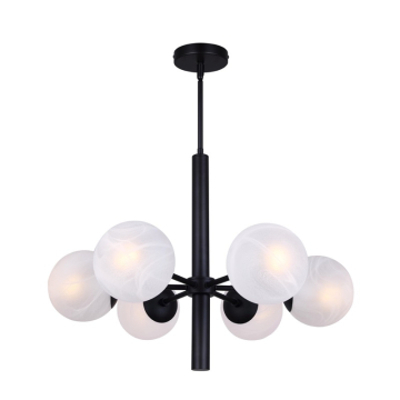Canarm Mackenna 6-Light Chandelier - 120V - Black