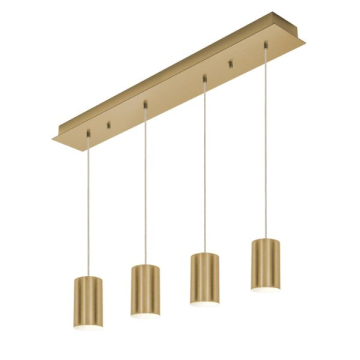 AFX Tyke 4-Light Linear Pendant - 120V - Satin Brass