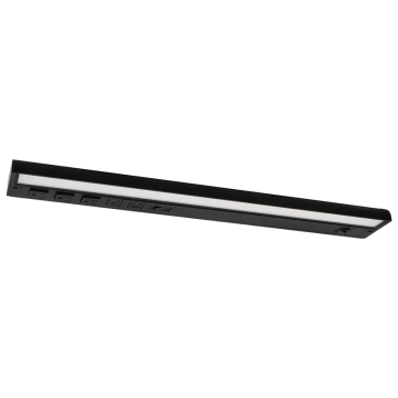 Westgate UCR 24" LED Swivel Under Cabinet Light - 12W - CCT Selectable - (3) Receptacle and (2) USB-A/C - 120V - Black