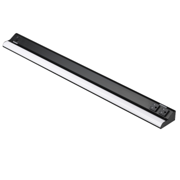 American Lighting Courant 32" LED Under Cabinet Light - (2) 15A Receptacles - 20W - CCT Selectable - 1200 Lumens - 120V - Black