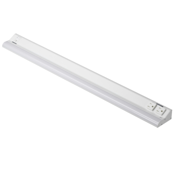 American Lighting Courant 32" LED Under Cabinet Light - (2) 15A Receptacles - 20W - CCT Selectable - 1200 Lumens - 120V - White