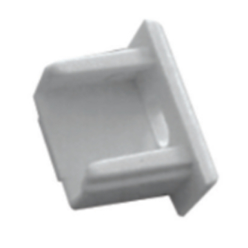 Westgate ULR 13mm x 15mm Mud-in Recessed Mount Channel End Cap