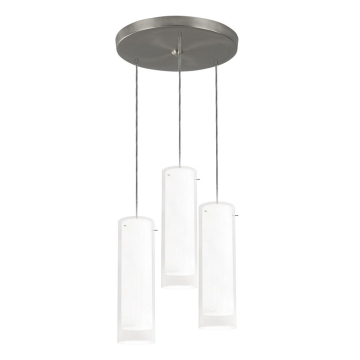 AFX View 3-Light Round Pendant - 120V - Satin Nickel