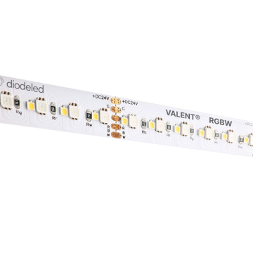 DiodeLED VALENT RGBW LED Tape Light - 16.4FT Reel - 24V