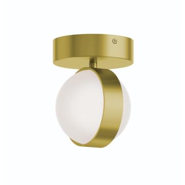AFX Verona 5" LED Flush Mount - 10W - CCT Selectable - 120-277V - Light Antique Brass