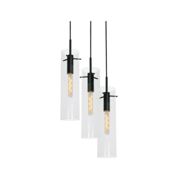 AFX Vista 3-Light Round Pendant - 120V - Black