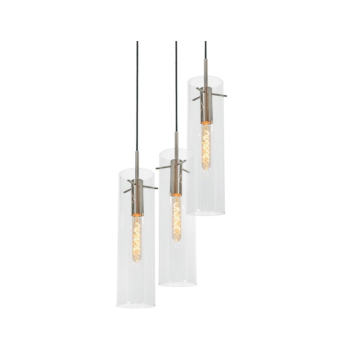 AFX Vista 3-Light Round Pendant - 120V - Satin Nickel