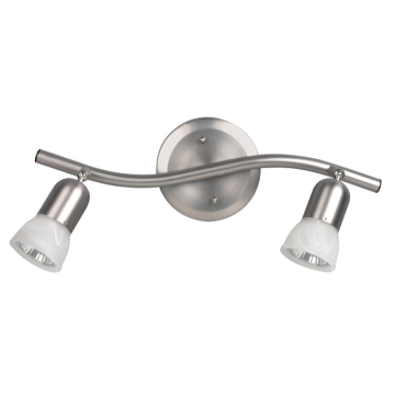 Canarm James 2-Light Fixed Track Light - 120V - Brushed Pewter