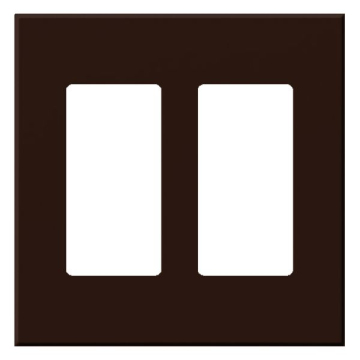 Lutron Vareo Architectural Wallplate - 2 Gang - Accessory Only - Brown