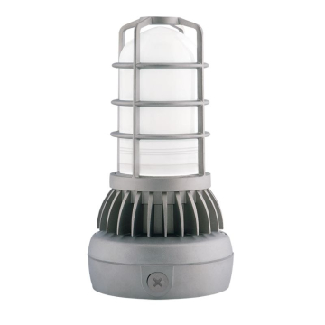 RAB 13W LED Vaporproof Bottom Mount Fixture - 120V Swivel Photocell - 5000K - 729 Lumens - 120V