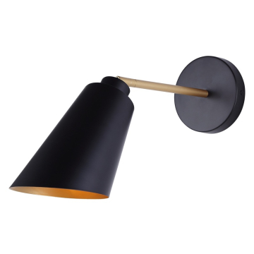 Canarm Rame 1-Light Vanity Light - 120V - Matte Black and Gold