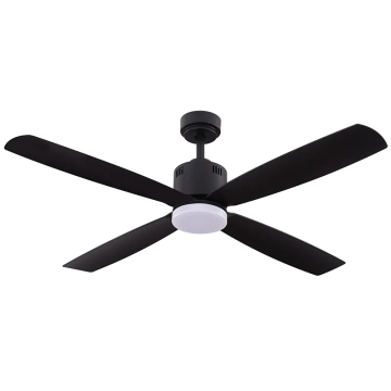 Westgate WFL 52" 4-Blade LED Ceiling Fan - 19W - 3000K - 1,600 Lumens - 120V - Black