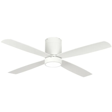 Westgate WFL 52" 4-Blade LED Ceiling Fan - 19W - 3000K - 1,600 Lumens - 120V - White