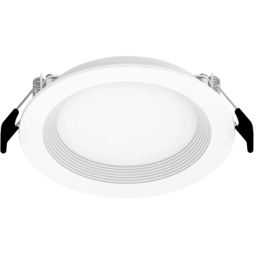 RAB 4" Round LED Edge-Lit Wafer Downlight - Lightcloud Blue - SmartShift - 8W - RGBW Tunable - 550 Lumens - 120V - White Baffle