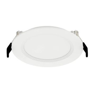 RAB 4" 9W LED Edge-Lit Wafer Downlight - Shallow Baffle Trim - CCT Selectable - 120V