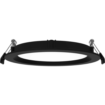 RAB 6" LED Edge-Lit Wafer Downlight - Baffle Trim - 13W - CCT Selectable - 120V - Black