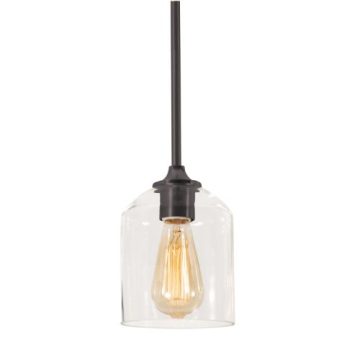 AFX William 6" Mini Pendant - 120V - Black