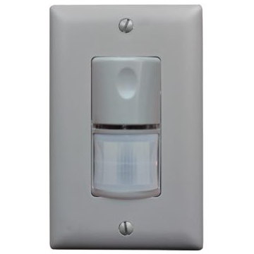 Wattstopper Wall Switch Sensor - PIR - Auto On - 120-277V - Gray