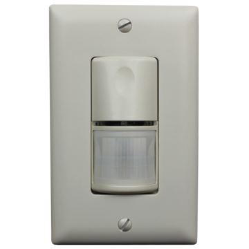 Wattstopper Wall Switch Sensor - PIR - Auto On - 120-277V - Ivory