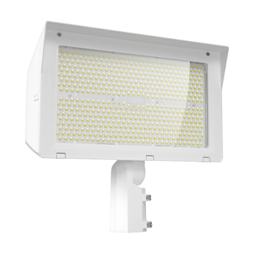 RAB X22 LED Flood Light - 200 | 240 | 280 | 320W - Wattage & CCT Selectable - Dual Mount - Photocell - 120-277V - White