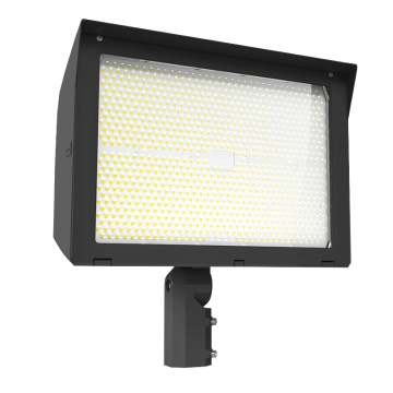 RAB X22 LED Flood Light - 300 | 340 | 380 | 420W - Wattage & CCT Selectable - Dual Mount - Photocell - 120-277V