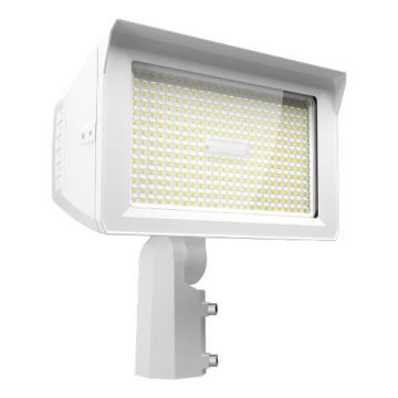 RAB X22 LED Flood Light - 75 | 100 | 125 | 150W - Wattage & CCT Selectable - Dual Mount - Photocell - 120-277V - White