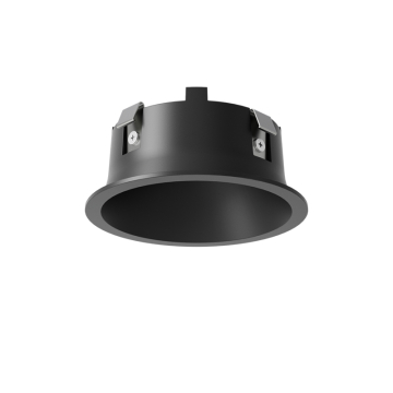 DMF Lighting X-Series 2" Round Downlight Beveled Micro-Flange Trim - Black