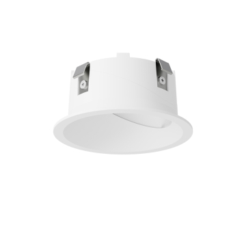 DMF Lighting X-Series 2" Round Downlight Wall Wash Micro-Flange Trim - White