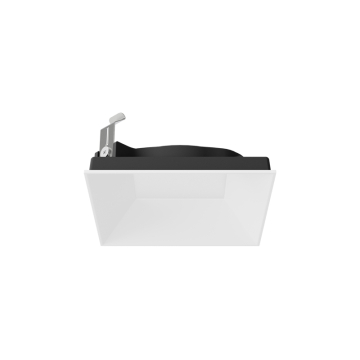 DMF Lighting X-Series 2" Square Adjustable Beveled Flangeless Trim - White