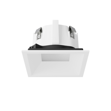 DMF Lighting X-Series 2" Square Downlight Beveled Micro-Flange Trim - White