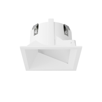 DMF Lighting X-Series 2" Square Downlight Wall Wash Micro-Flange Trim - White