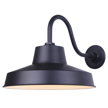 Canarm Landis 1-Light Outdoor Lantern - 120V - Black