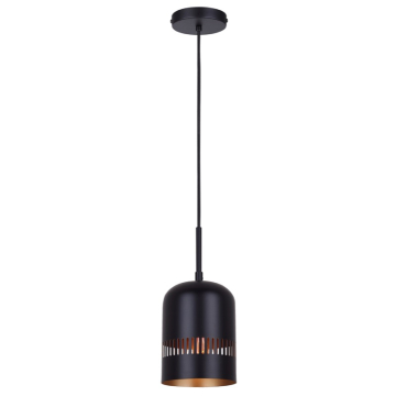 Canarm Miles 1-Light Pendant - 120V - Black