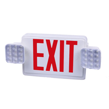 Westgate XT LED Exit Emergency Combo - Red Letters - White Trim - Battery Backup - 120-277V