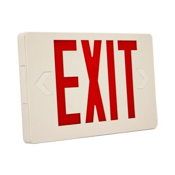 Westgate XTSL LED Slim Exit Sign - Red Letters - White Trim - Battery Backup - 120-277V