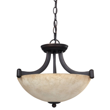 Canarm Warren 3-Light Chandelier - 120V - Rubbed Antique