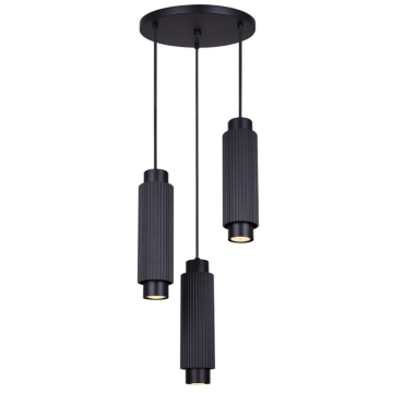 Canarm Cohen 3-Light Pendant - 120V - Black