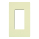 Lutron Claro Screwless Designer Wallplate - 1 Gang - Almond