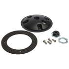 SATCO|NUVO 1-Light Die Cast Mounting Plate - Matte Black