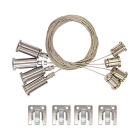 SATCO|NUVO 48" Suspension Kit for 1x4 LED Backlit Flat Panel Fixtures