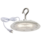 SATCO|NUVO Hi-Pro LED Shop Light with Plug - 60W - 3000K - White - 120V
