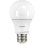 RAB 10W LED A19 Lamp - Dimmable - 2700K - 800 Lumens - 120V